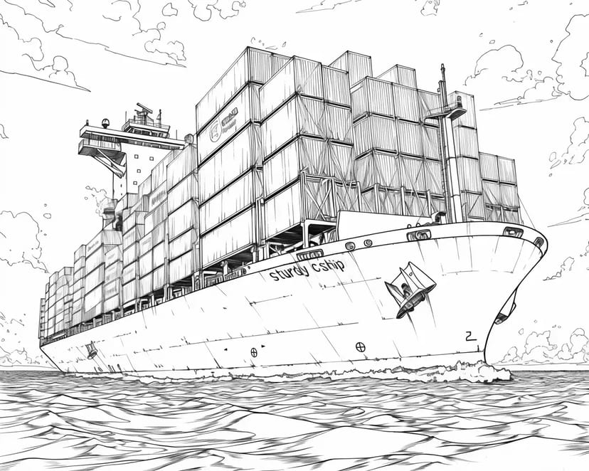 Sturdy Cargo Ship