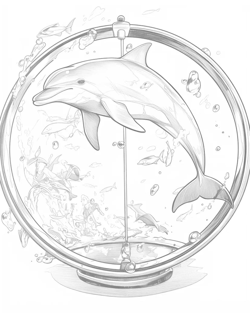 海豚的水下舞蹈