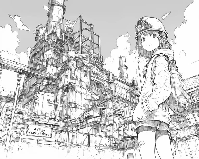 Factory and Girl