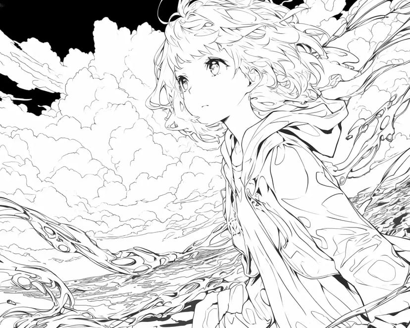 Girl in the Breeze