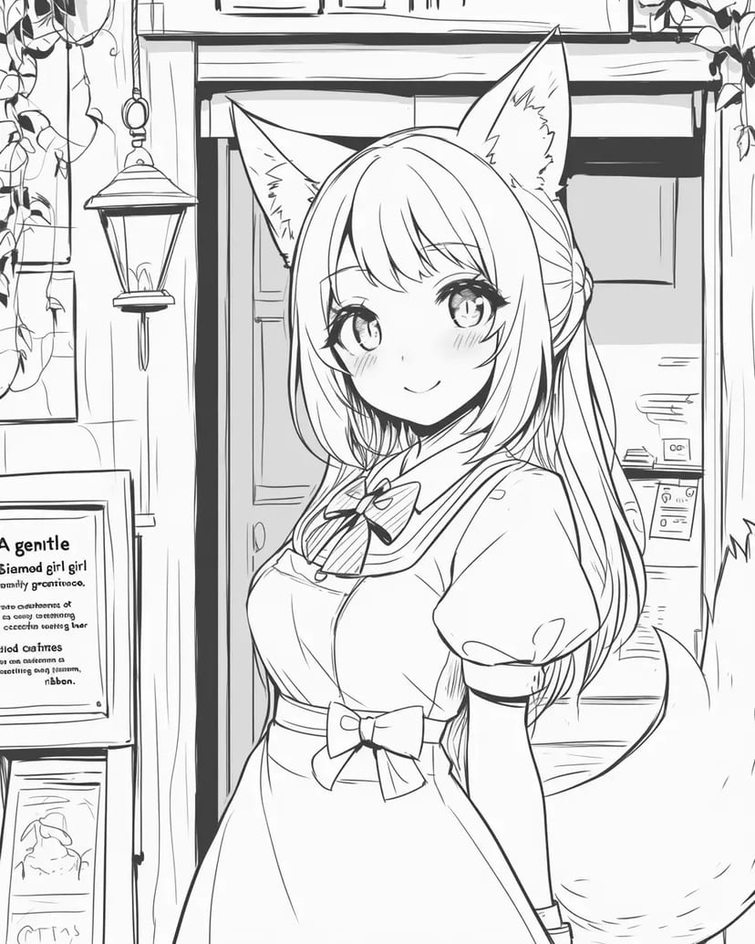 Fille aux Oreilles de Renard