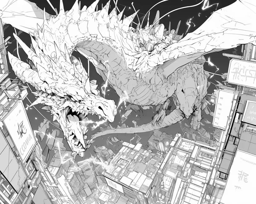 Dragão Gigante na Cidade
