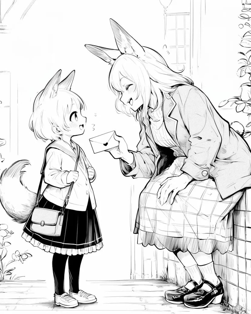 Interaction Entre Parent et Enfant Renard