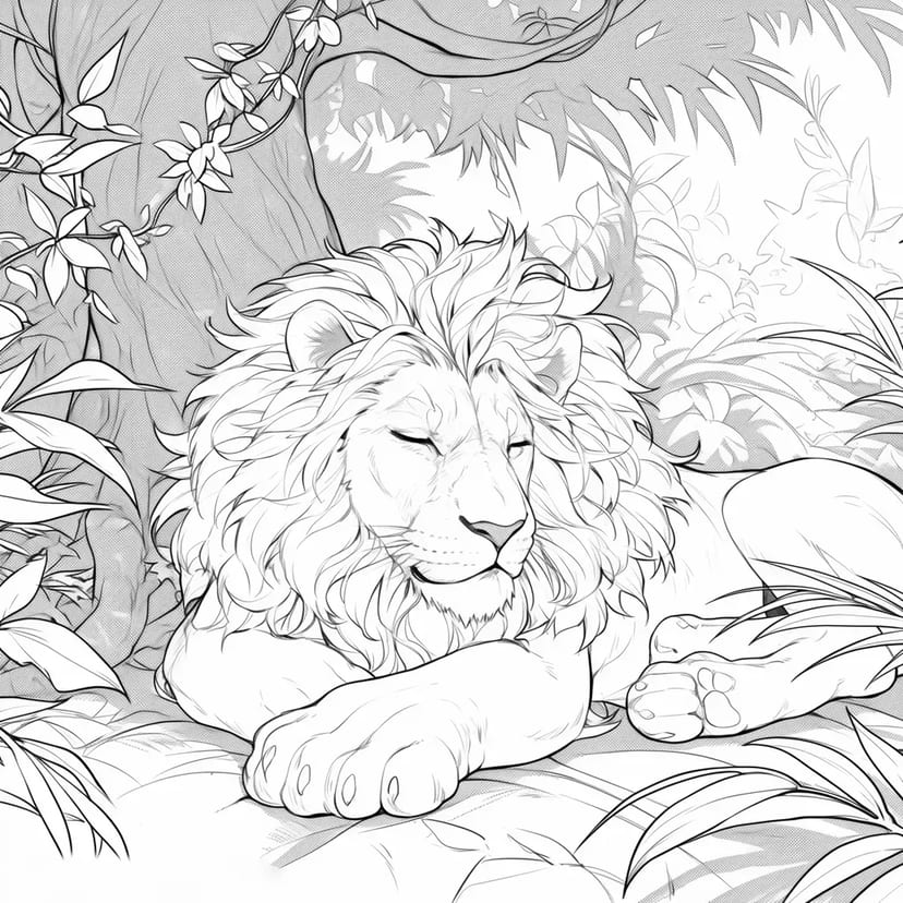 King of the Jungle Lion