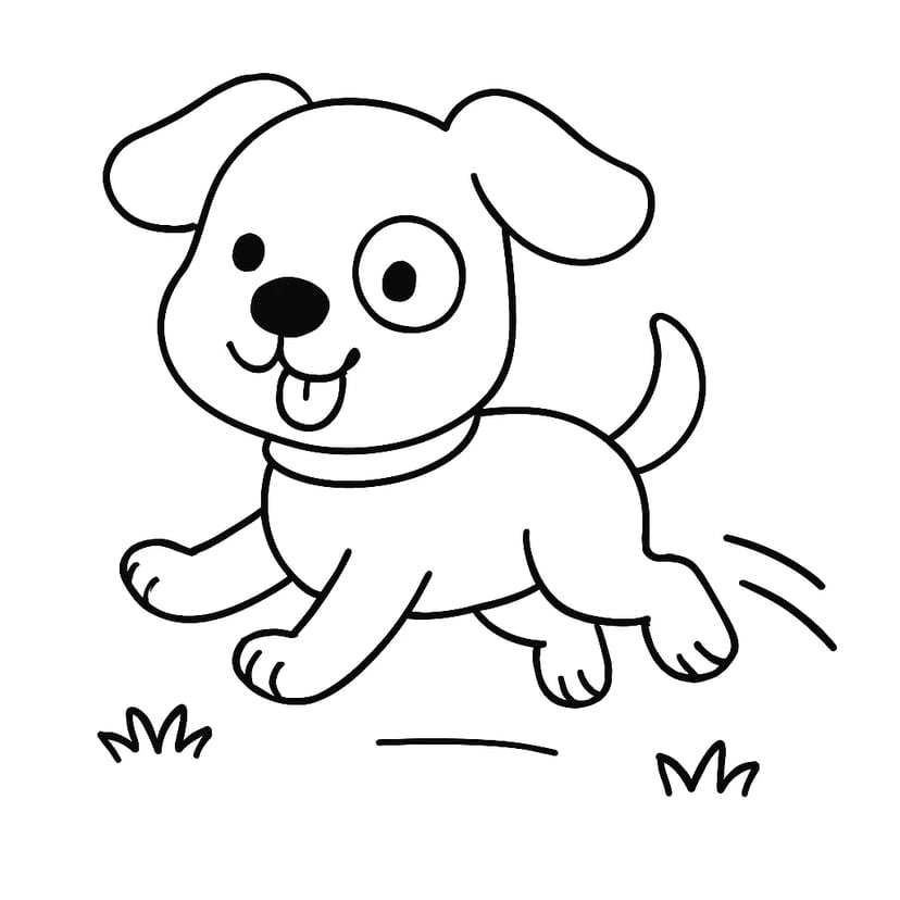 Cachorro Energético Corriendo
