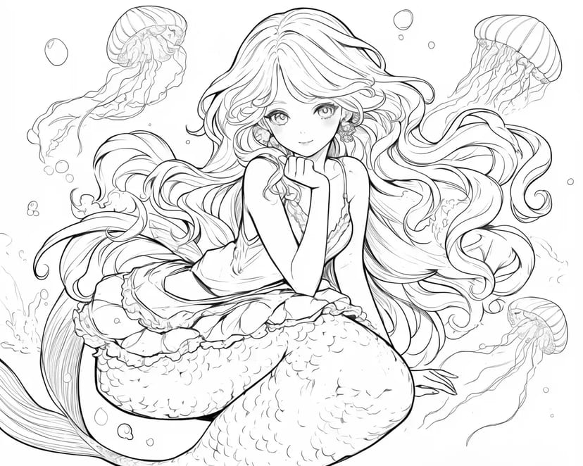Putri Duyung Cantik di Laut