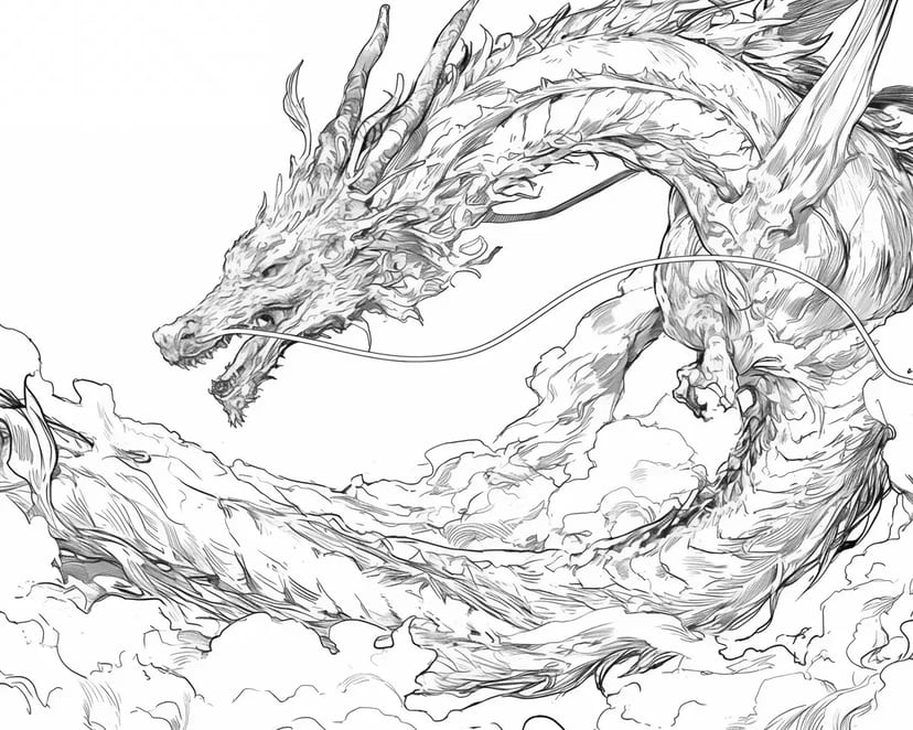 空を翔ける風のドラゴン