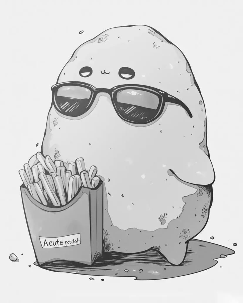 Cute Potato Character