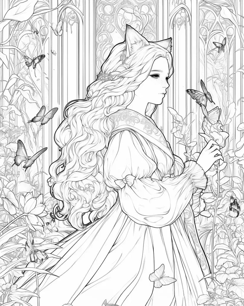 Fée dans le Jardin Enchanté