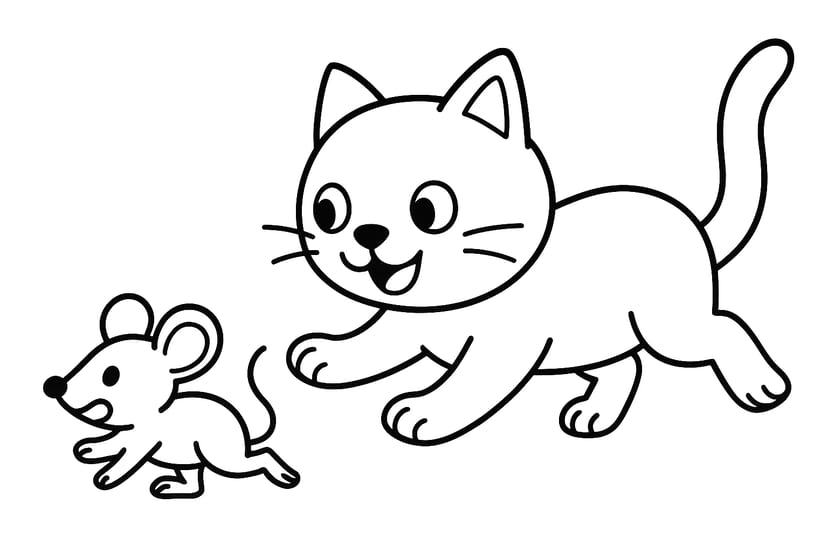 Chasse entre Chat et Souris