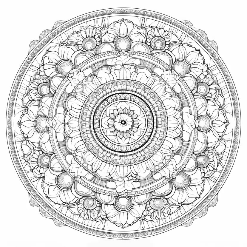 Hermoso Arte de Mandala