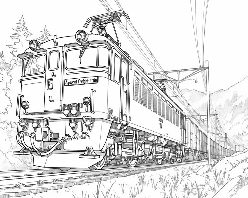 Tren de Carga Poderoso