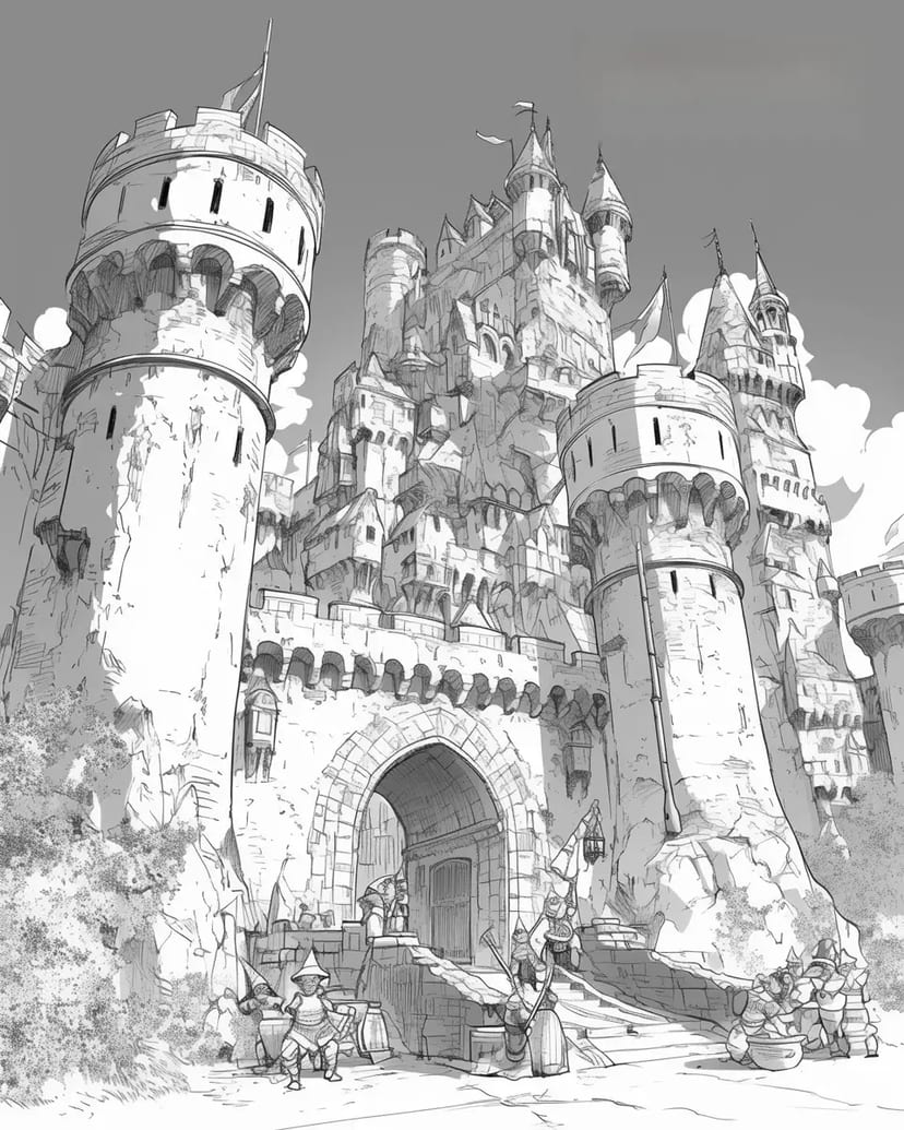 Majestuoso Castillo Medieval
