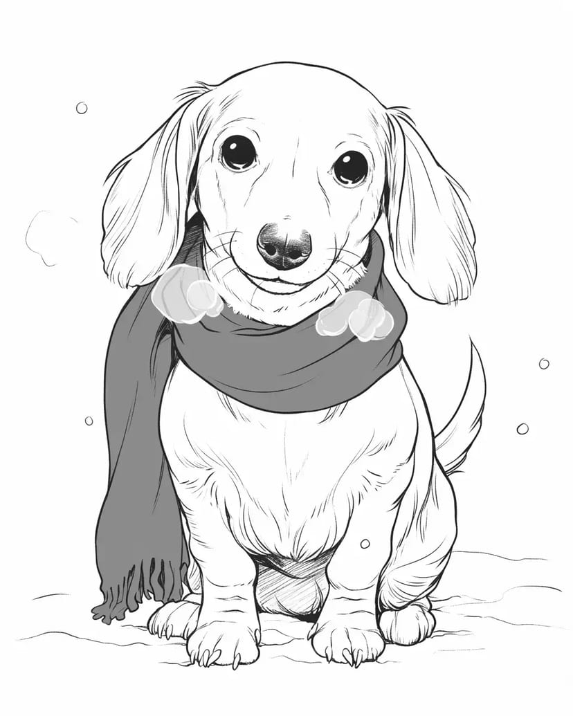 时尚腊肠犬