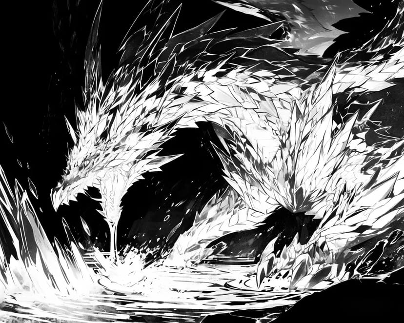 Dragon de Lumière dans l'Eau