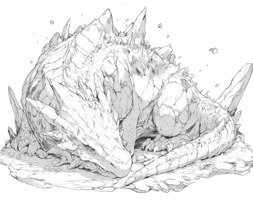 Dragon de Roche Endormi