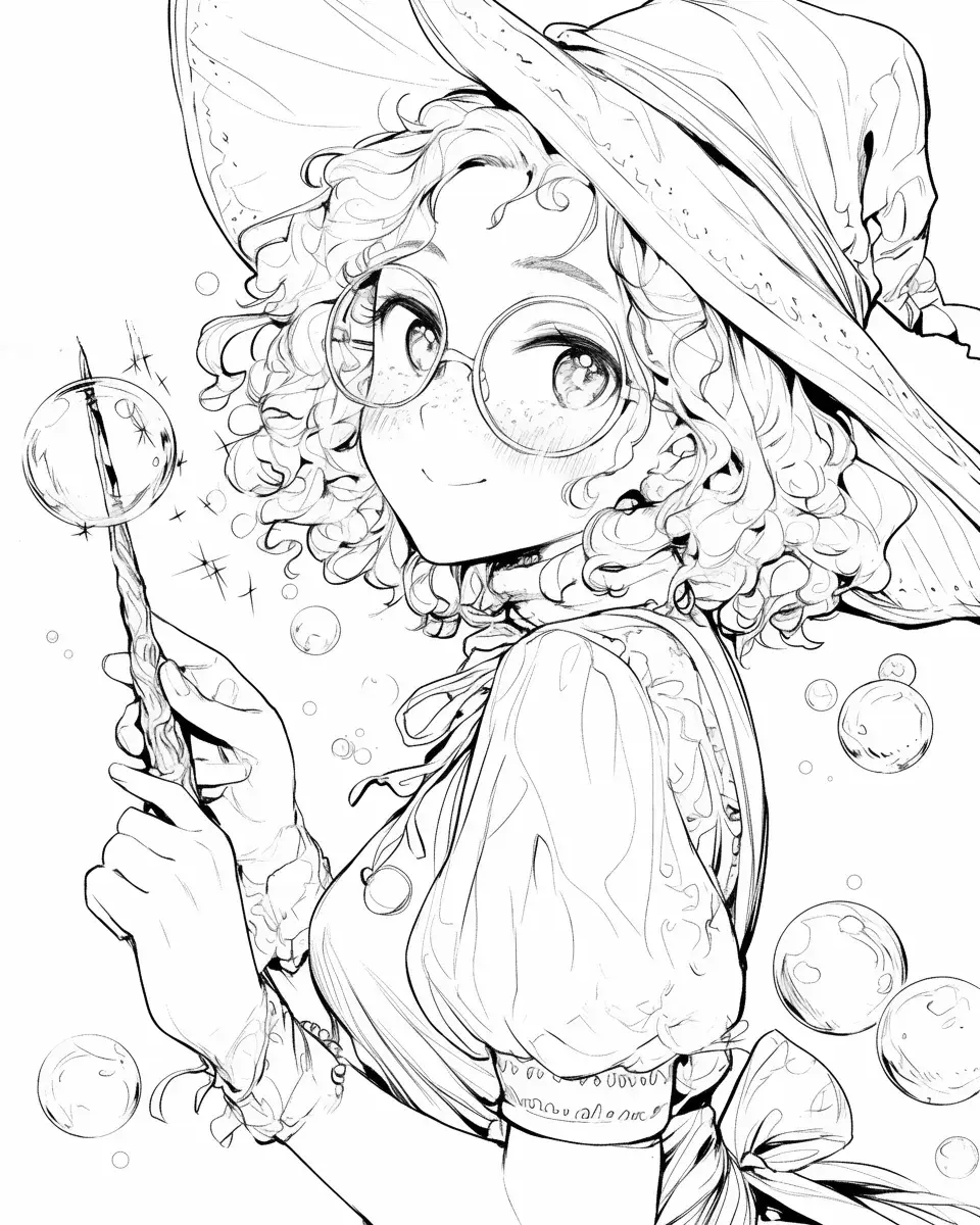 La Chica con Burbujas y Magia