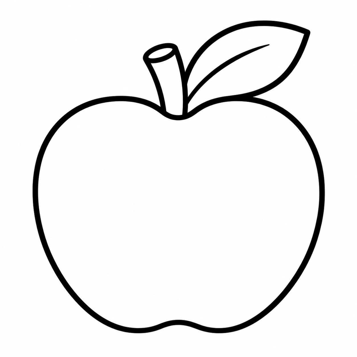 A Big Apple coloring page